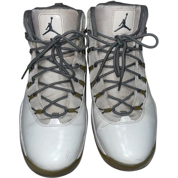 Nike Air Jordan Prime Flight White/Gray High Top Sneakers      Size: US 10 main image 4